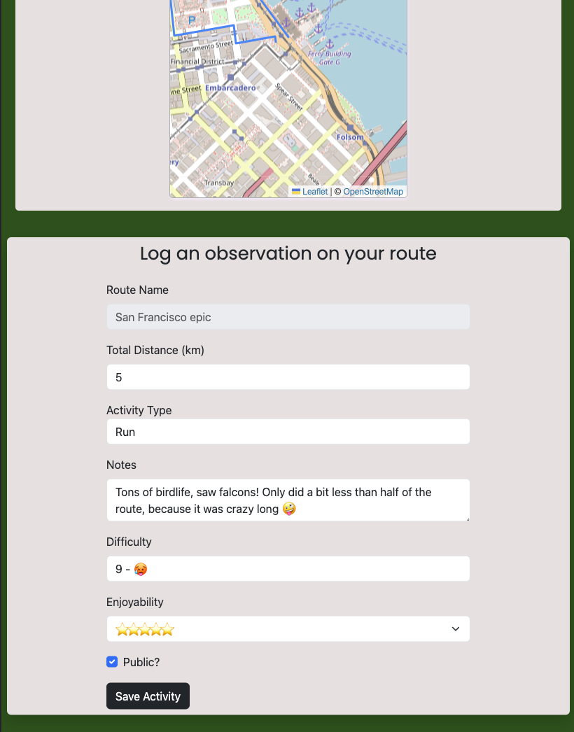 card showing leaderboard